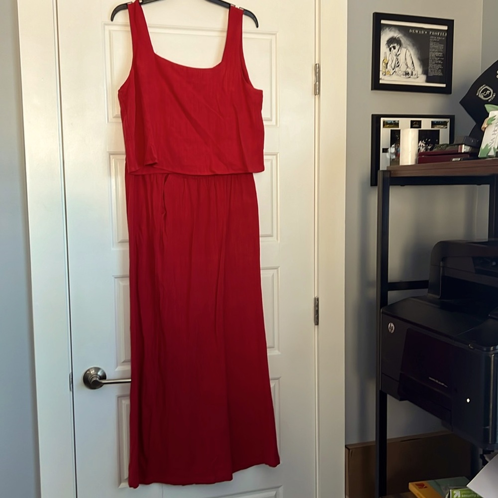 Women’s red loungewear, set by para size large